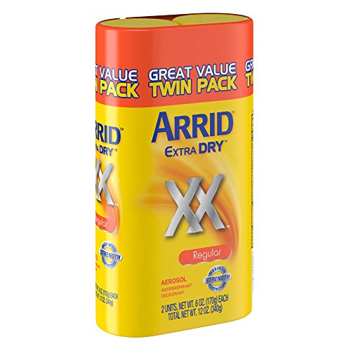 Arrid XX Extra Dry Antiperspirant Deodorant, Regular, Twin Pack (two 6oz. can...