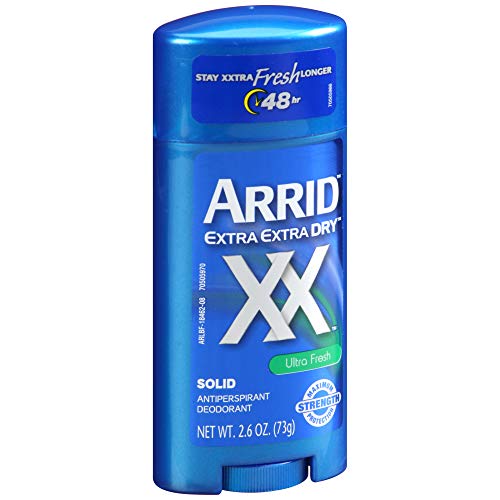 Arrid XX Extra Extra Dry Solid Antiperspirant Deodorant, Ultra Fresh, 2.6 oz.