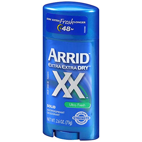 Arrid XX Extra Extra Dry Solid Antiperspirant Deodorant, Ultra Fresh, 2.6 oz.