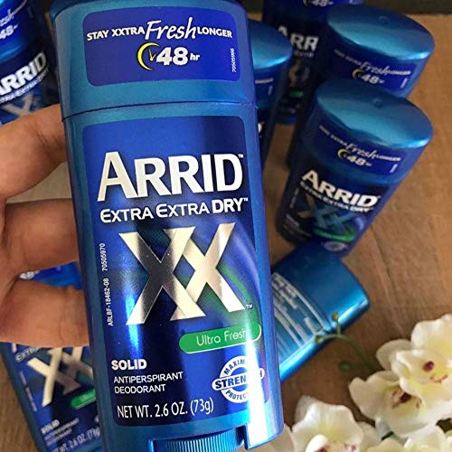 Arrid XX Extra Extra Dry Solid Antiperspirant Deodorant, Ultra Fresh, 2.6 oz.