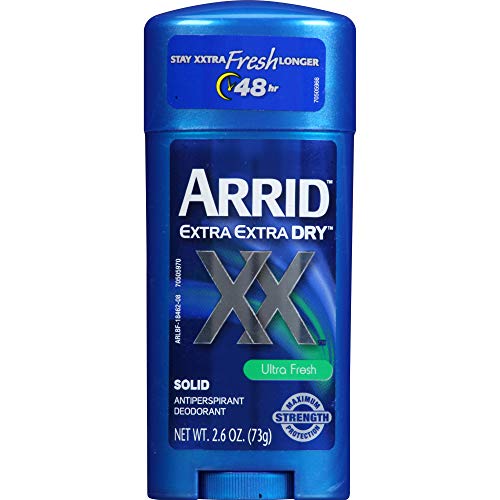 Arrid XX Extra Extra Dry Solid Antiperspirant Deodorant, Ultra Fresh, 2.6 oz.