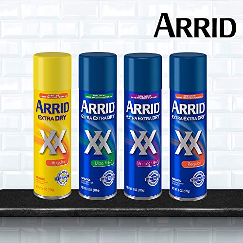 Arrid XX Extra Extra Dry Ultra Clear Aerosol Antiperspirant Deodorant, Ultra ...