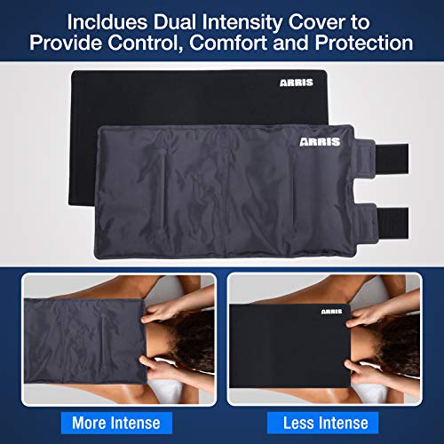 ARRIS Large Knee Ice Pack Wraps Around the Entire Knee. Hot and Cold Therapy ...