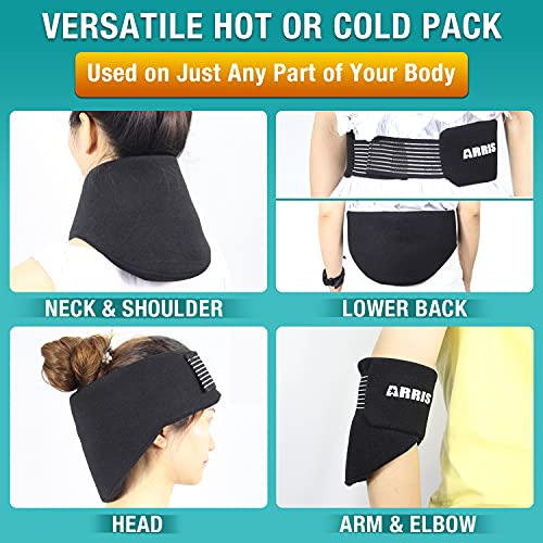 Neck Ice Pack Wrap, Cold Compress Therapy for Cervical, Shoulder Pain Relief,...