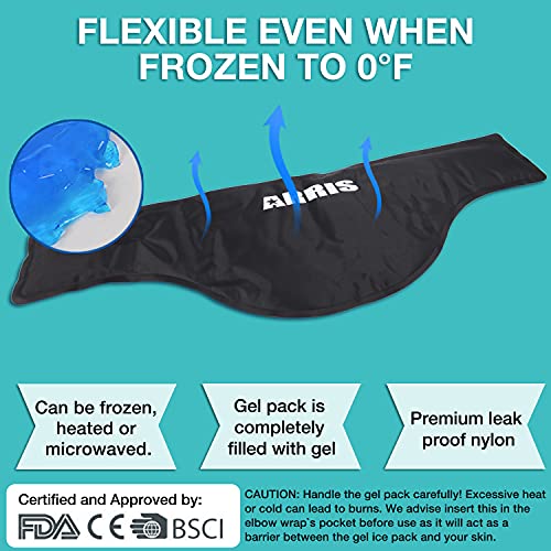 Neck Ice Pack Wrap, Cold Compress Therapy for Cervical, Shoulder Pain Relief,...