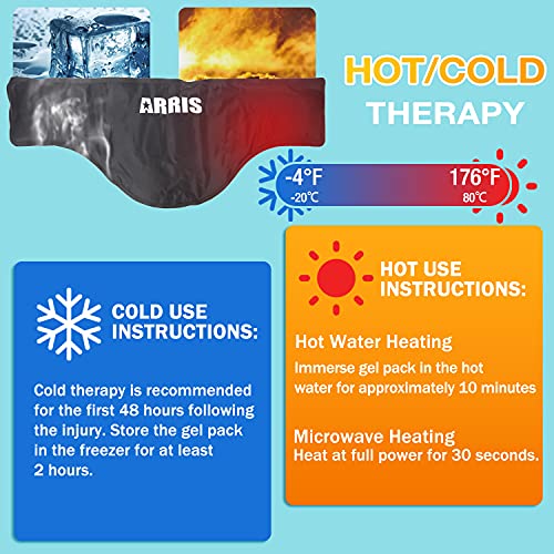 Neck Ice Pack Wrap, Cold Compress Therapy for Cervical, Shoulder Pain Relief,...