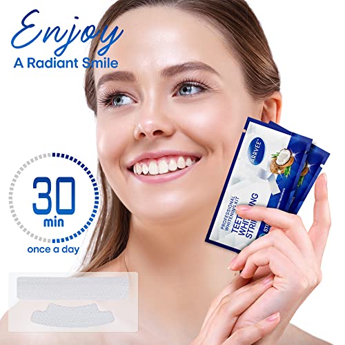 Teeth Whitening & Bright Strips, 32 White Strips Teeth Whitening Kit, Non-Sen...