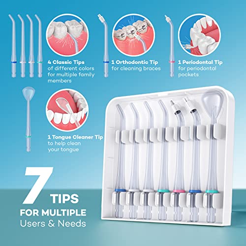 Water Flosser for Braces Teeth Cleaning, 3 Flossing Modes & 10 Settings, 600M...