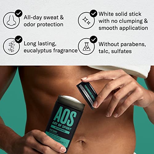 Art of Sport Men’s Antiperspirant Deodorant, Eucalyptus Fragrance, Made with ...