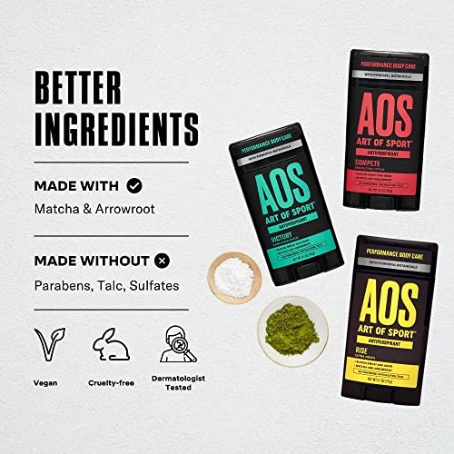 Art of Sport Men’s Antiperspirant Deodorant, Eucalyptus Fragrance, Made with ...