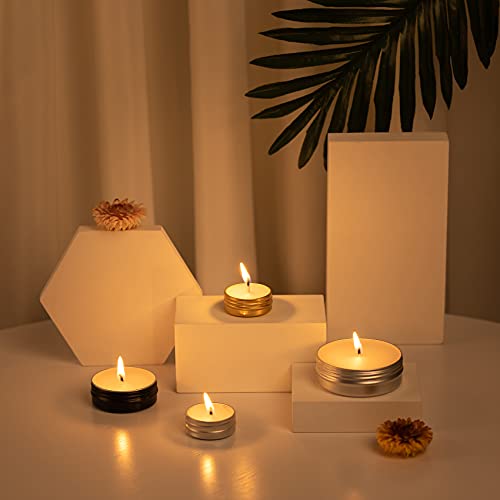 Screw Top Sliver Aluminum Tin Jar with Screw Lid and Blank Labels - 31pcs, 0....