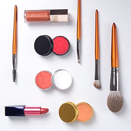 Screw Top Sliver Aluminum Tin Jar with Screw Lid and Blank Labels - 31pcs, 0....