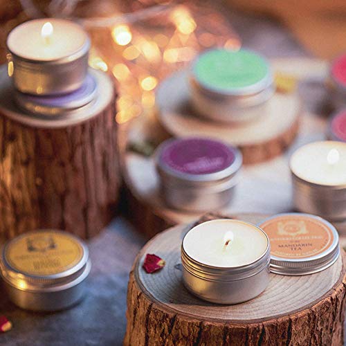 Screw Top Sliver Aluminum Tin Jar with Screw Lid and Blank Labels - 31pcs, 0....