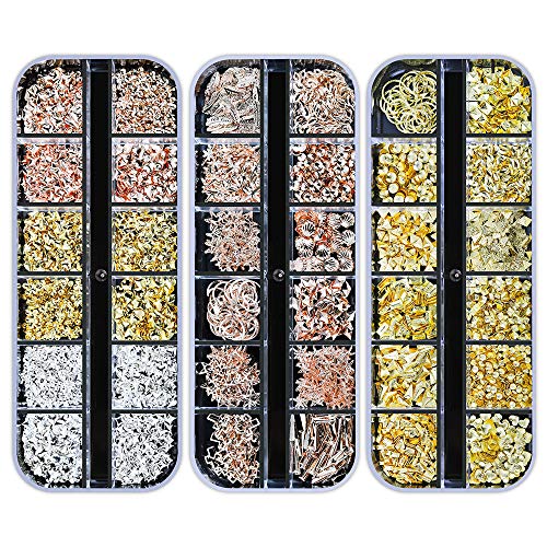 Artdone 12 boxes Nail Rhinestones,Nail Gems Nail Diamonds,Nail Art Studs Nail...