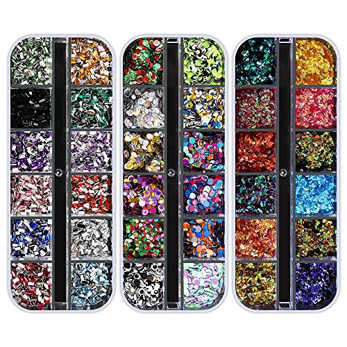 Artdone 12 boxes Nail Rhinestones,Nail Gems Nail Diamonds,Nail Art Studs Nail...