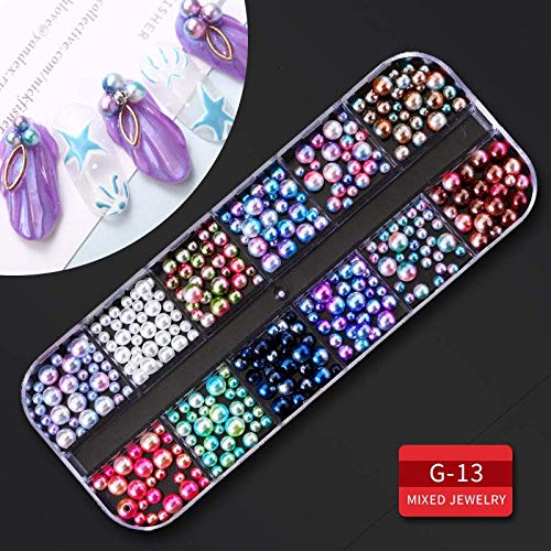 Artdone 9 boxes Nail Rhinestones,Nail Gems Nail Diamonds,Nail Art Studs Nail ...