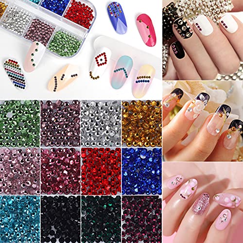 Artdone Nail Art Decoration Kit,Crystal Nail Rhinestones,48 Sheets Nail Stick...