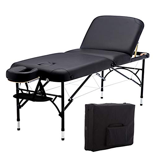 Artechworks 28" Wide Professional 3 Folding Portable Massage Table Facial Sal...