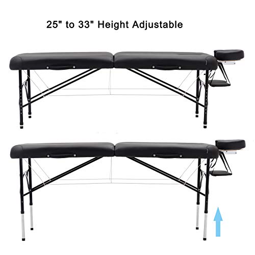 Artechworks 30" Width Portable Lightweight Massage Table Facial Solon Spa Tat...