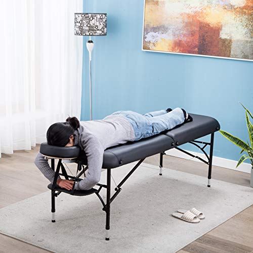 Artechworks 84" Professional 2 Folding Portable Lightweight Massage Table Fac...