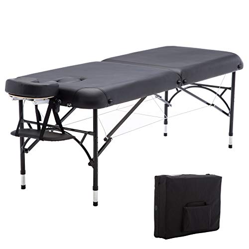 Artechworks 84" Professional 2 Folding Portable Lightweight Massage Table Fac...