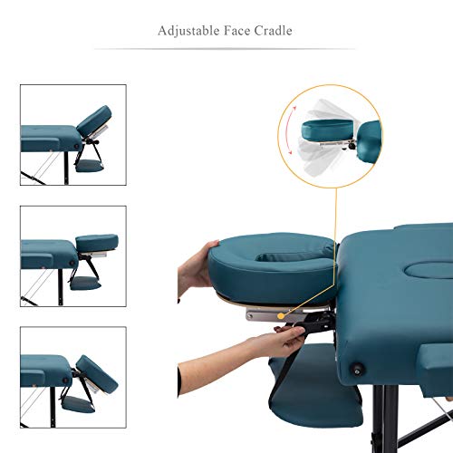 Artechworks Lightweight Massage Table with Aluminium Frame, 2 Fold Beauty The...