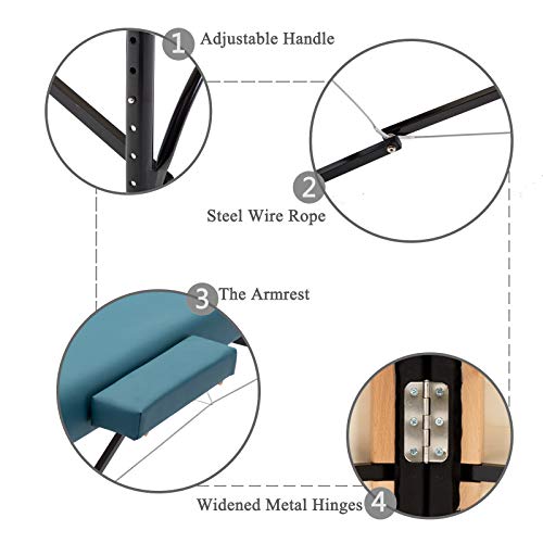 Artechworks Lightweight Massage Table with Aluminium Frame, 2 Fold Beauty The...