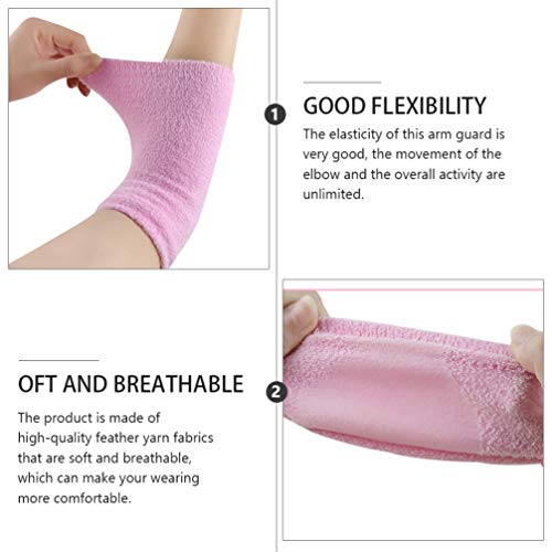 ARTIBETTER 2 Pairs Elbow Moisturizing Sleeve Breathable Gel Protection Cover ...