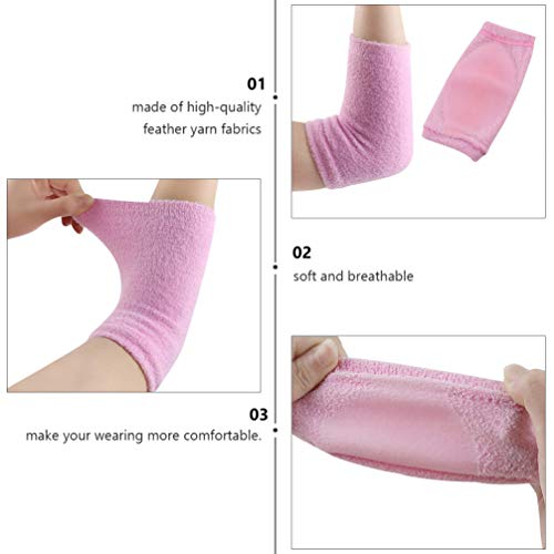 ARTIBETTER 2 Pairs Elbow Moisturizing Sleeve Breathable Gel Protection Cover ...