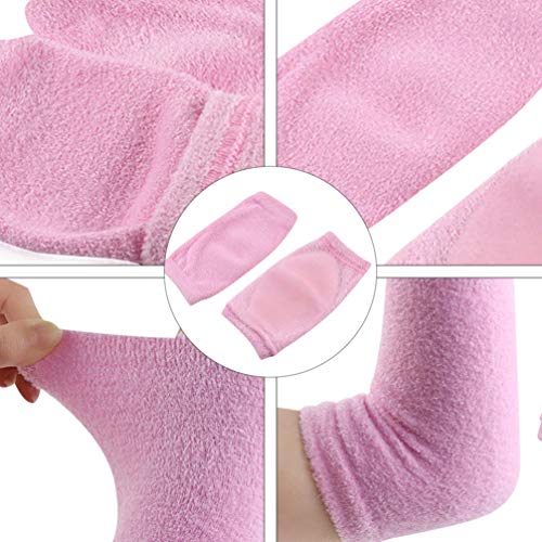ARTIBETTER 2 Pairs of Elbow Moisturizing Sleeve Elbow Gel Cover Elbow Protect...