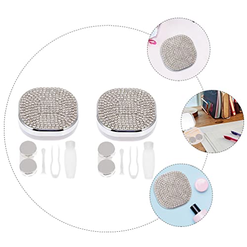 ARTIBETTER 2 Sets Contact Lense Storage Case with Remover Stick Tweezers Scoo...