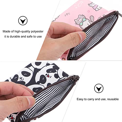ARTIBETTER 2Pcs Sanitary Napkin Storage Bag Pouch Period Bags Coin Purse Cosm...
