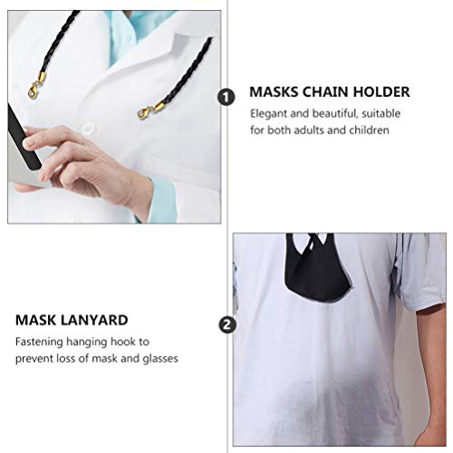 ARTIBETTER 3pcs Eye Glasses String Strap Leather Face Cover Holder Lanyard Ar...