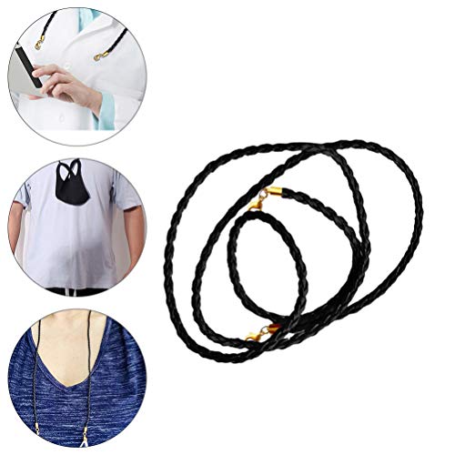 ARTIBETTER 3pcs Eye Glasses String Strap Leather Face Cover Holder Lanyard Ar...