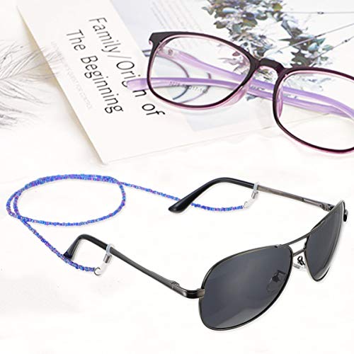 ARTIBETTER 4pcs Beaded Glasses Chains Retro Acrylic Bead Eye Glasses Lanyard ...