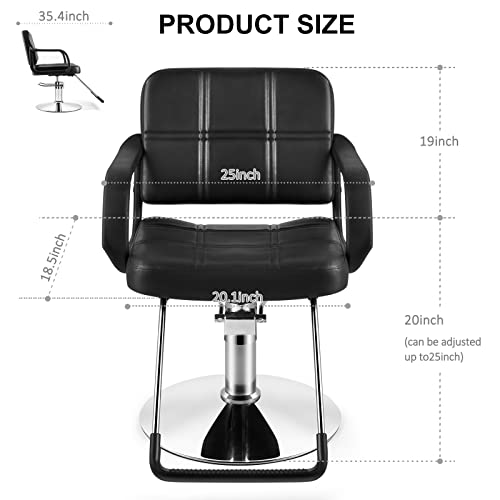 Artist Hand Hydraulic Barber Chair Salon Chair for Hair Stylist Tattoo Chair ...