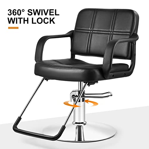 Artist Hand Hydraulic Barber Chair Salon Chair for Hair Stylist Tattoo Chair ...