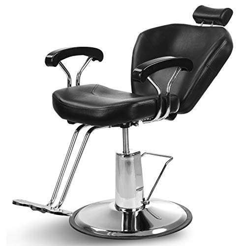 Artist Hand Hydraulic Reclining Barber Chair 360 Degrees Rolling Swivel Barbe...