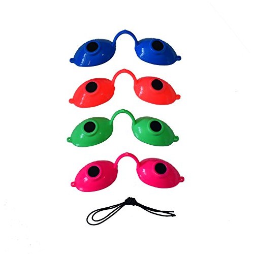 Super Sunnies Neons UV Eye Protection Tanning Goggles Eyeshields- (Orange)