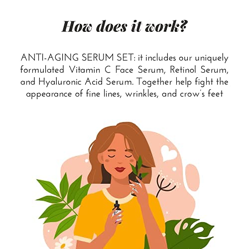 artnaturals Anti Aging Vitamin C Serum for Face, Facial Skin Care Products 3 ...