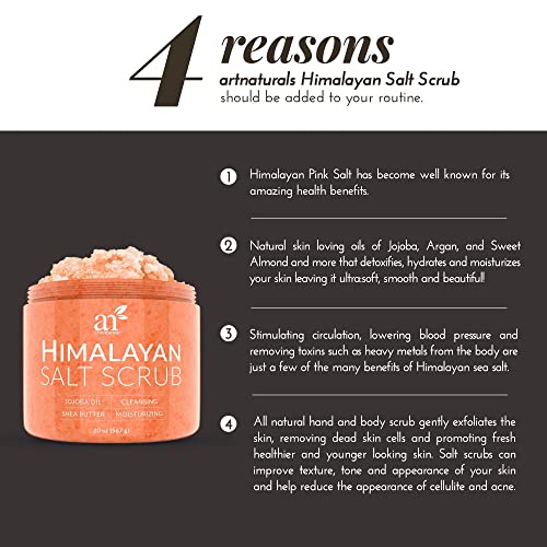 artnaturals Himalayan Body Scrub and Face Scrub - (20 Oz) - Deep Cellulite Cl...