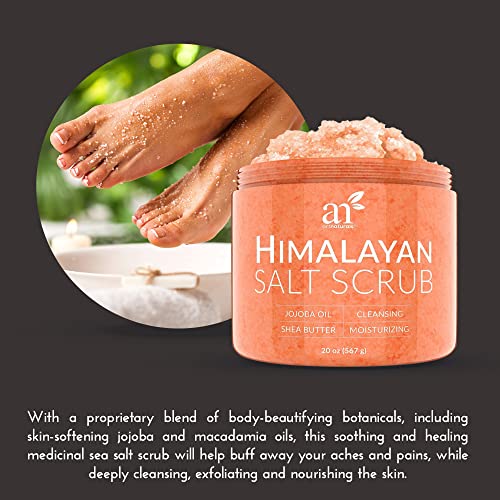 artnaturals Himalayan Body Scrub and Face Scrub - (20 Oz) - Deep Cellulite Cl...