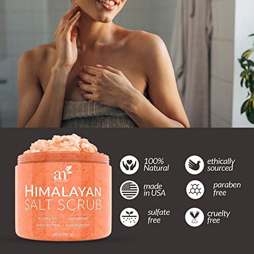 artnaturals Himalayan Body Scrub and Face Scrub - (20 Oz) - Deep Cellulite Cl...