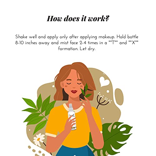 artnaturals Makeup Setting Spray - Long Lasting Face Oil Control - Matte Fini...