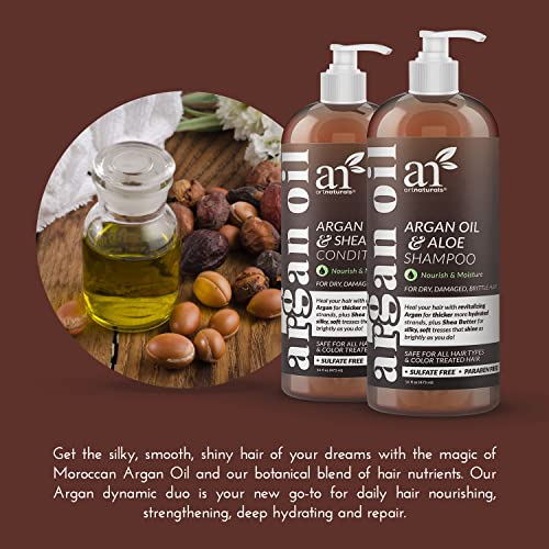 artnaturals Moroccan Argan Oil Shampoo and Conditioner Set - (2 x 16 Fl Oz / ...