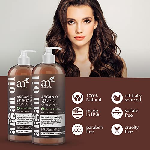 artnaturals Moroccan Argan Oil Shampoo and Conditioner Set - (2 x 16 Fl Oz / ...