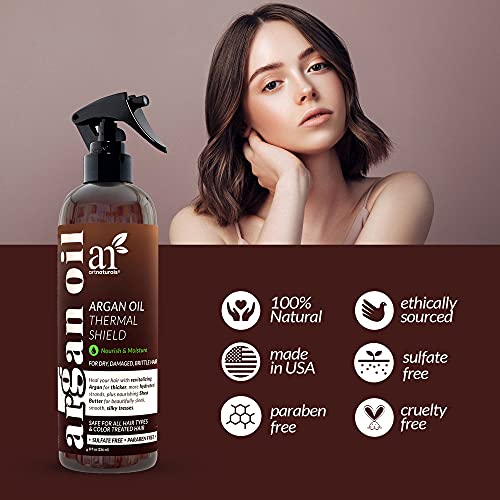 artnaturals Thermal Hair Protector Spray - (8 Fl Oz / 236ml) - Heat Protectan...