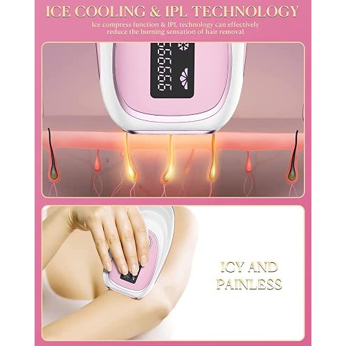 Laser Hair Removal for Women, Permanent Hair Removal Facial Painless at-Home ...