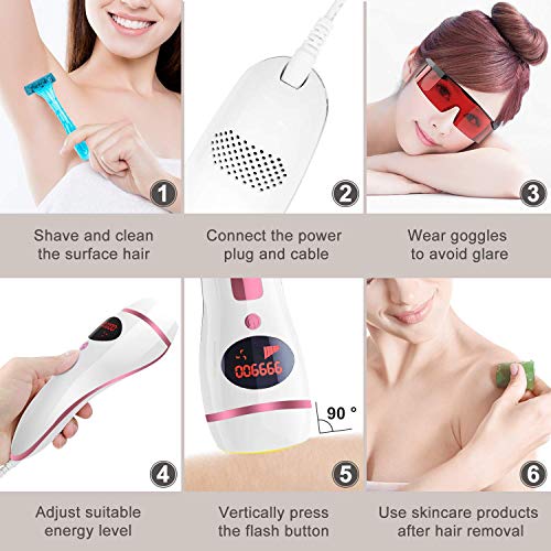 Laser Hair Removal IPL Hair Removal for Women and men Permanent Painless At-H...