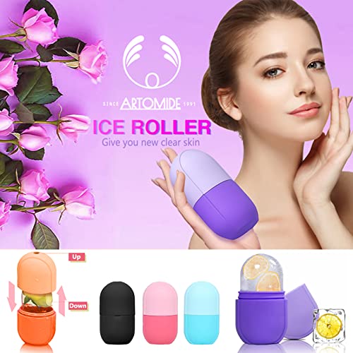 Ice Roller For Face Silicone Ice Face Roller Skin Care Facial Ice Roller Icin...